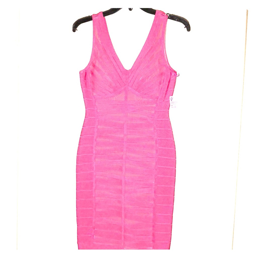 Pink bandage dress